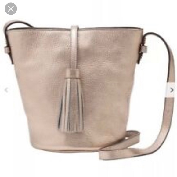 Boden Handbags - NWT Boden gold leather purse with cloth bag